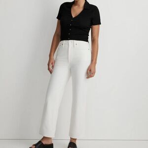 Madewell no825 Curvy 90s Straight ivory denim jeans NWT size 23